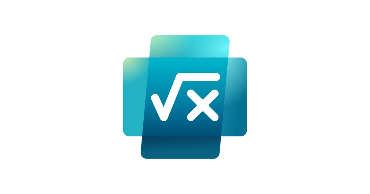 Microsoft Math Solver logo.