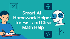 Smart AI tool helping with math problems using AI calculator and solver.